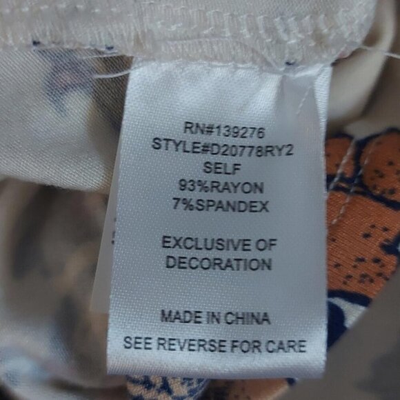 Daniel Rainn Romantic Cottagecore Floral Blouse Crochet Lace Trim Boho Chic - Picture 4 of 8